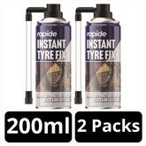 2X Bicycle Instant Tyre Fix 200ml Inflater